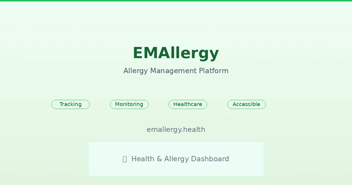 EMAllergy health platform