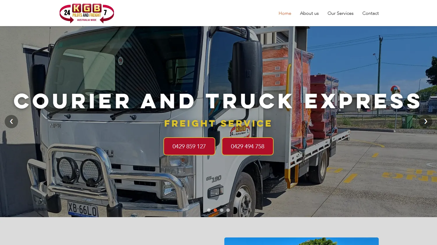 KGB Pilots and Freight website