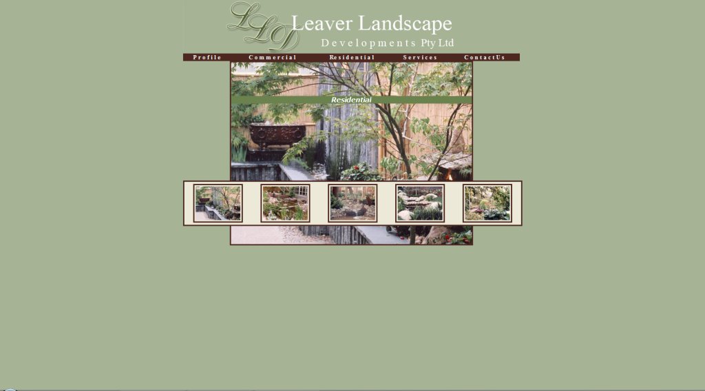 Leaver Landscapes website