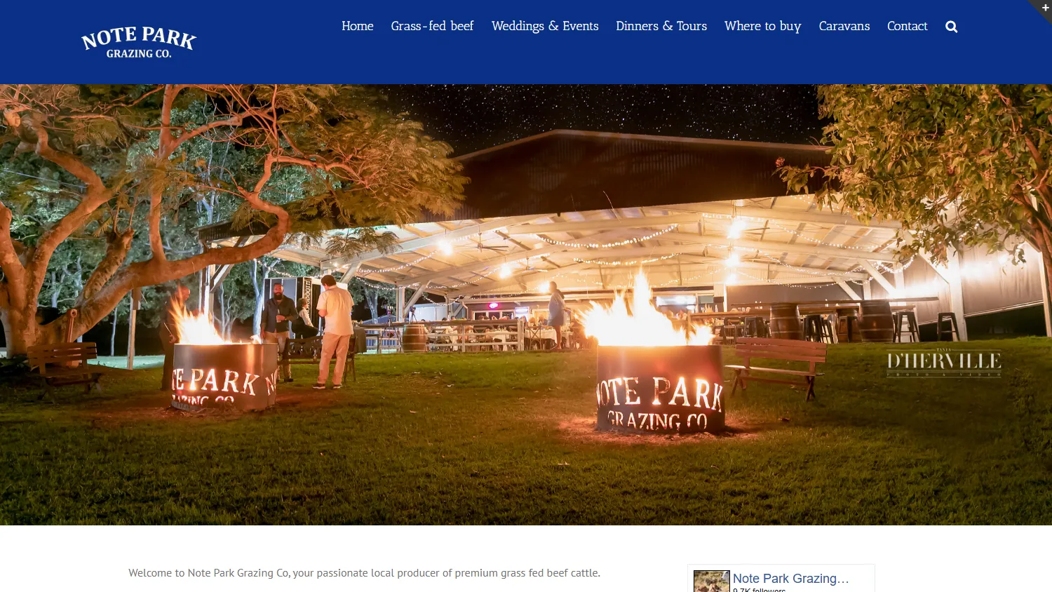 Note Park Grazing Co website