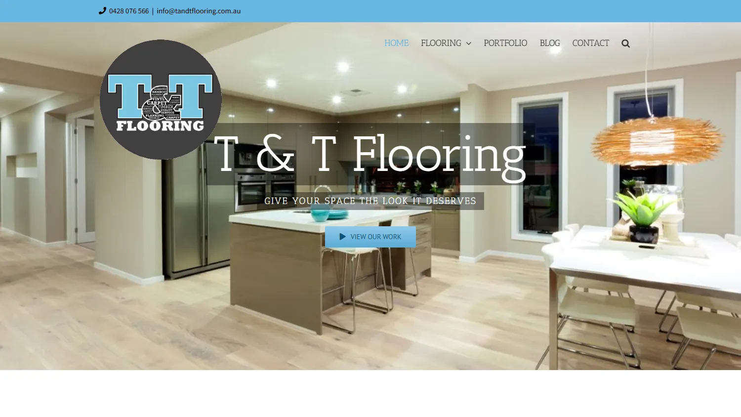 T and T Flooring website